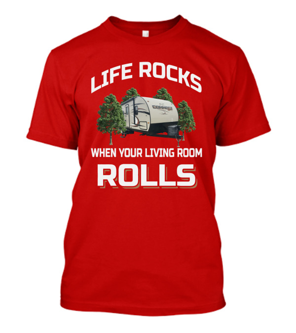 LIFE ROCKS WHEN YOUR LIVING ROOM ROLLS KZ Spree Connect T-Shirt