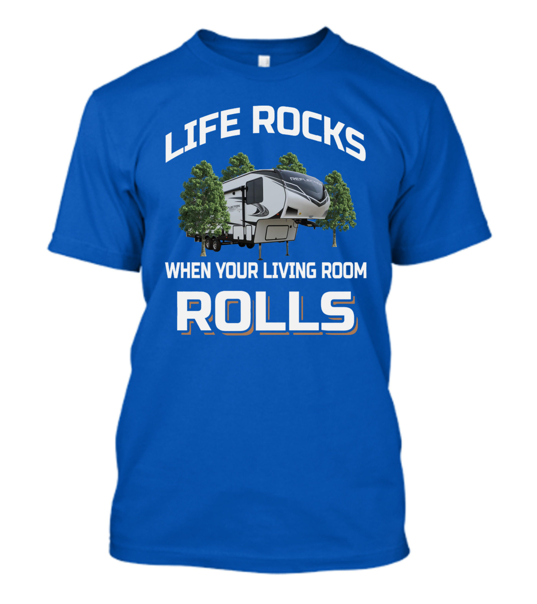 Life Rocks When Your Living Room Rolls Reflection 268Bh T-Shirt