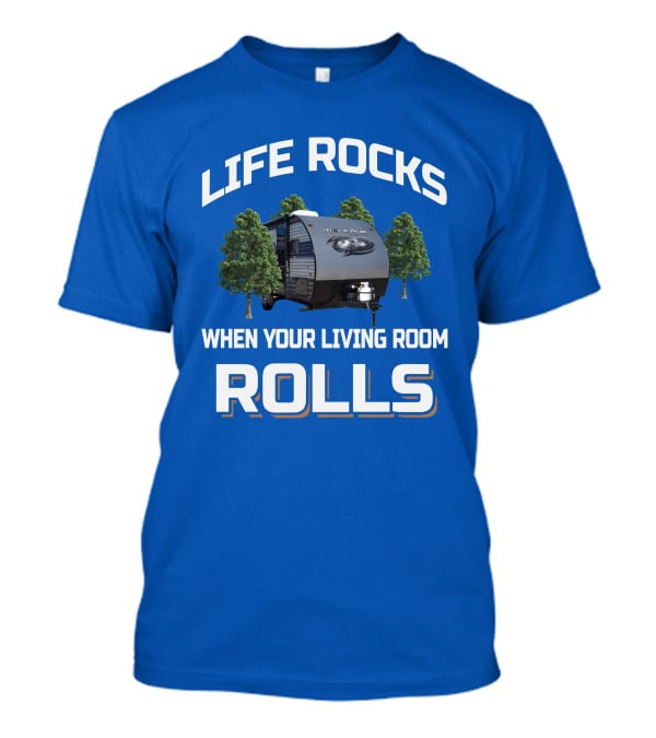 LIFE ROCKS WHEN YOUR LIVING ROOM ROLLS WOLF PUP T-Shirt