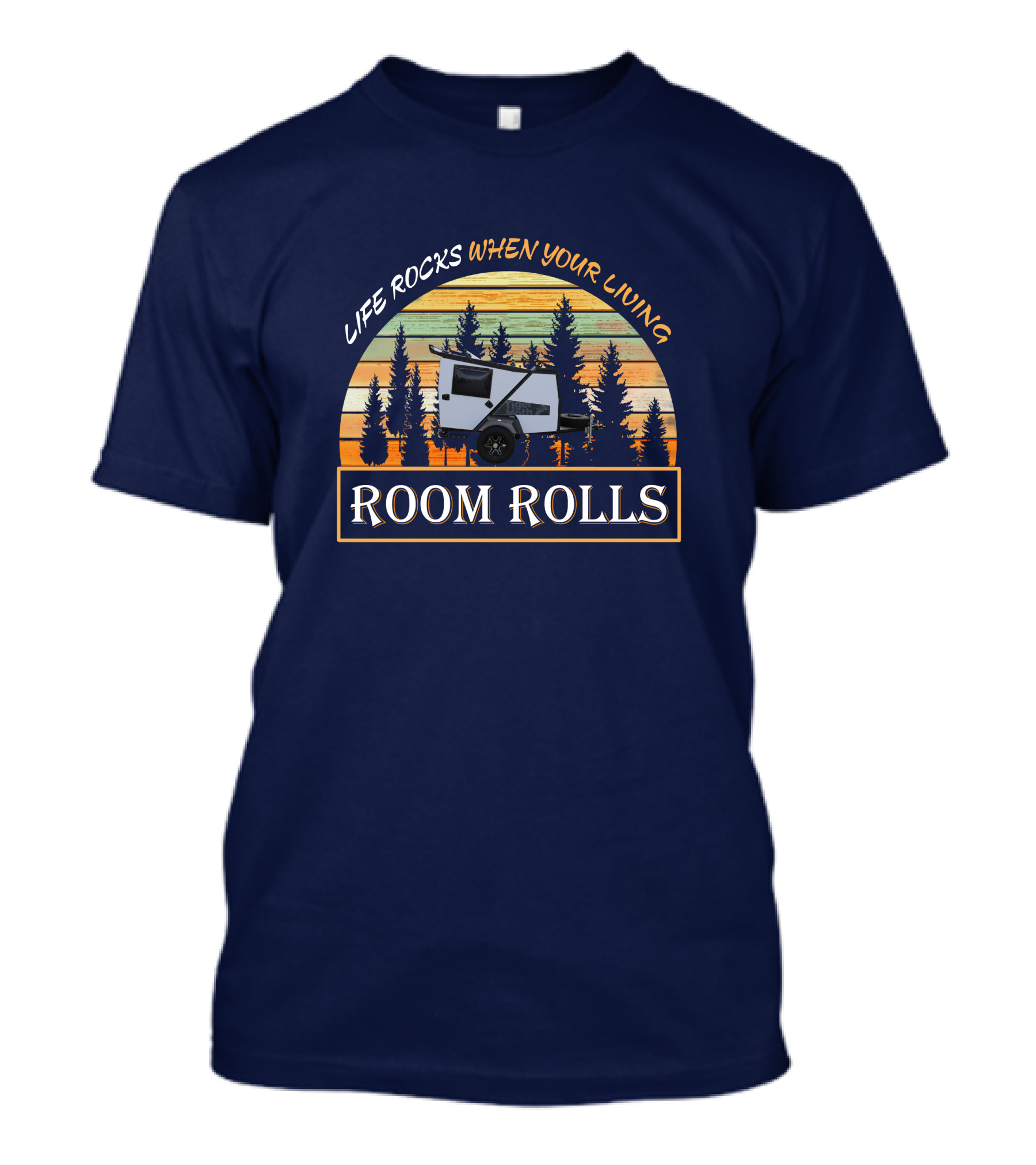 LIFE ROCKS WHEN YOUR LIVING ROOM ROLLS Taxa Tiger Moth OVERLAND T-Shirt