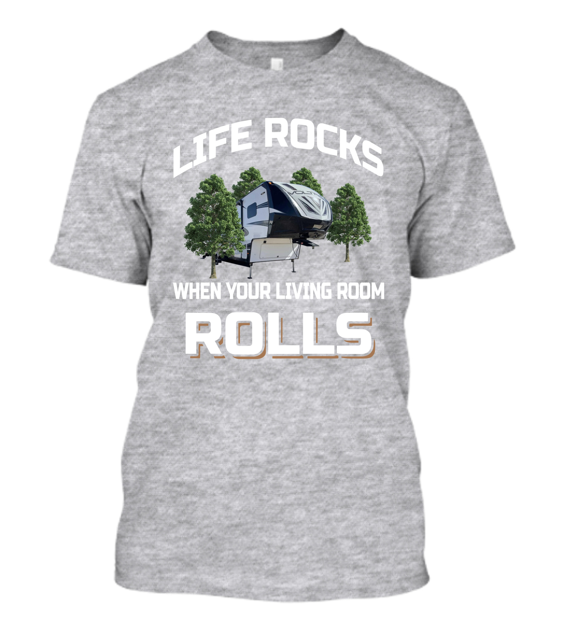 Life Rocks When Your Living Room Rolls Voltage 3305 T-Shirt
