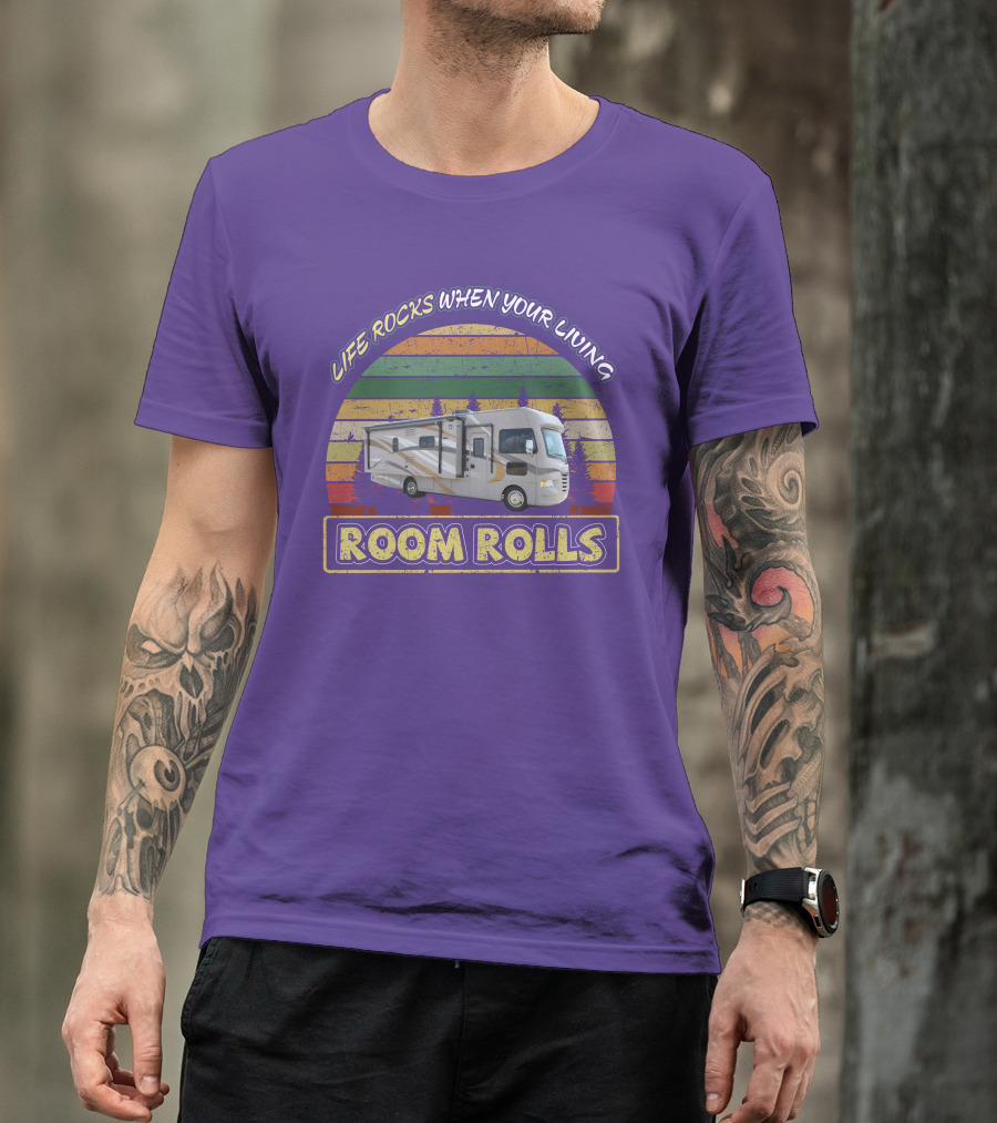 LIFE ROCKS WHEN YOUR LIVING ROOM ROLLS Thor ACE 27-1 T-Shirt