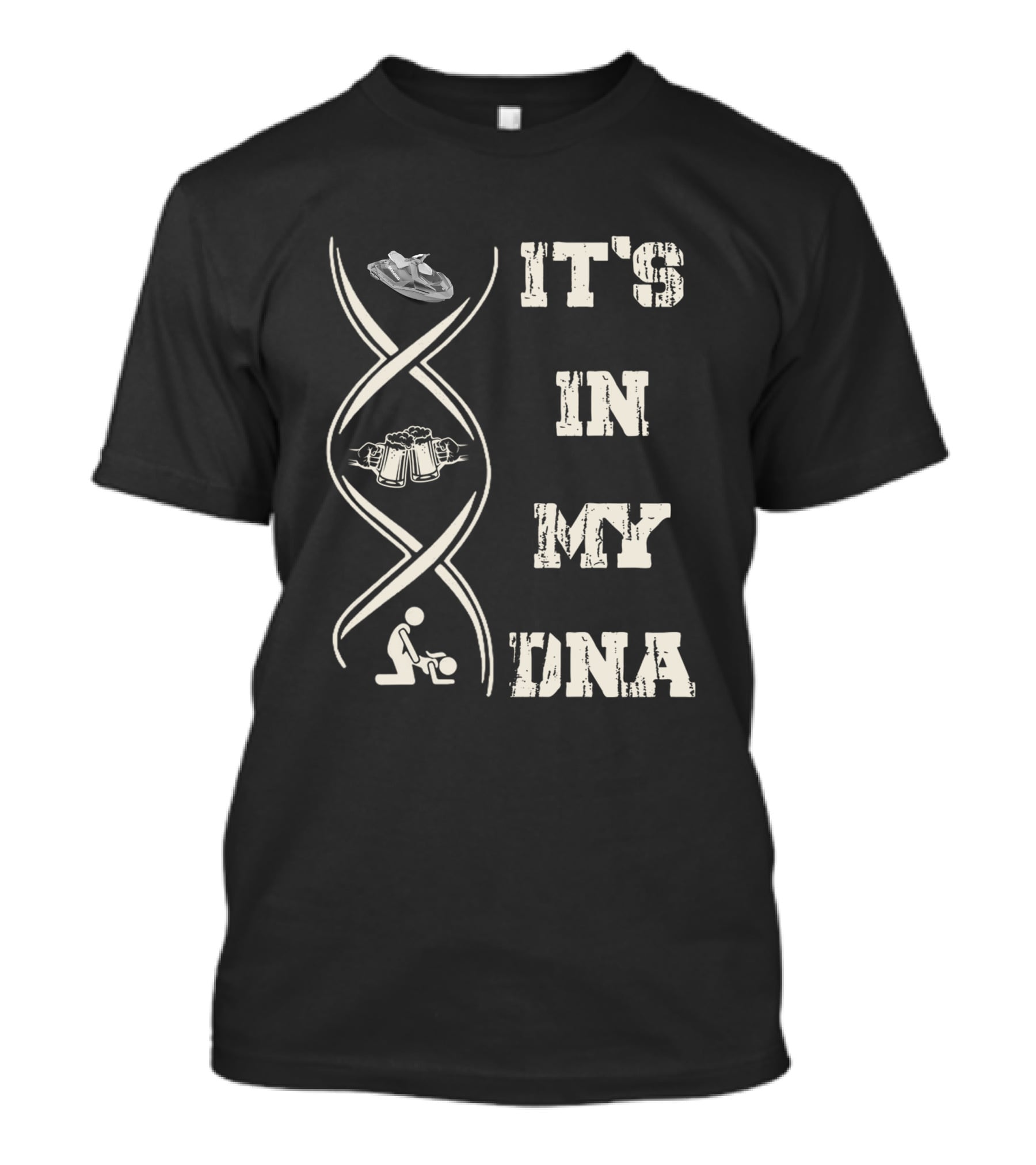 IT'S IN MY DNA Sea Doo Jet Ski Beer Scuba Diver T-Shirt