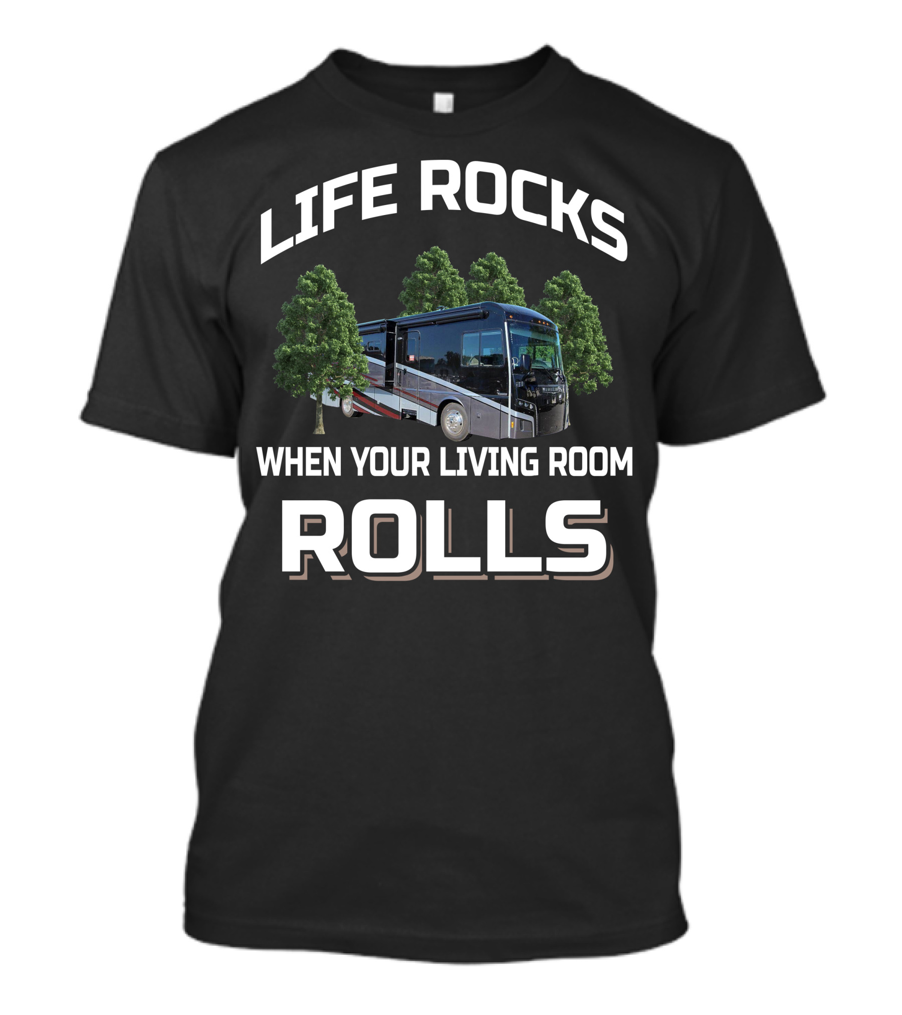 Life Rocks When Your Living Room Rolls Winnebago Forza 34T T-Shirt