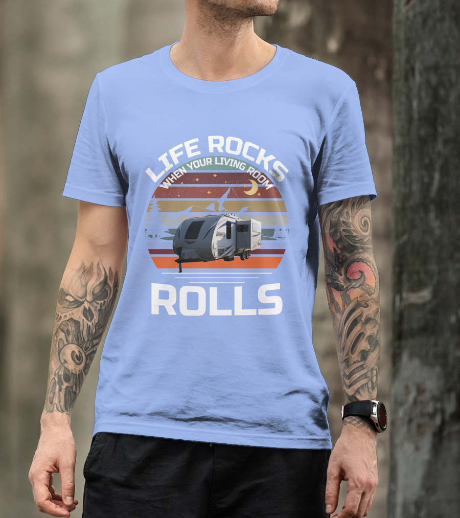 Lance Campers Home Is Where You Park It Retro Camper Adventure T-Shirt