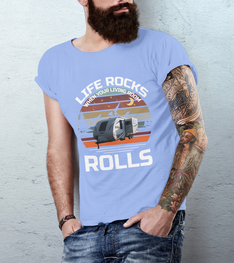 Lance Campers Home Is Where You Park It Retro Camper Adventure T-Shirt