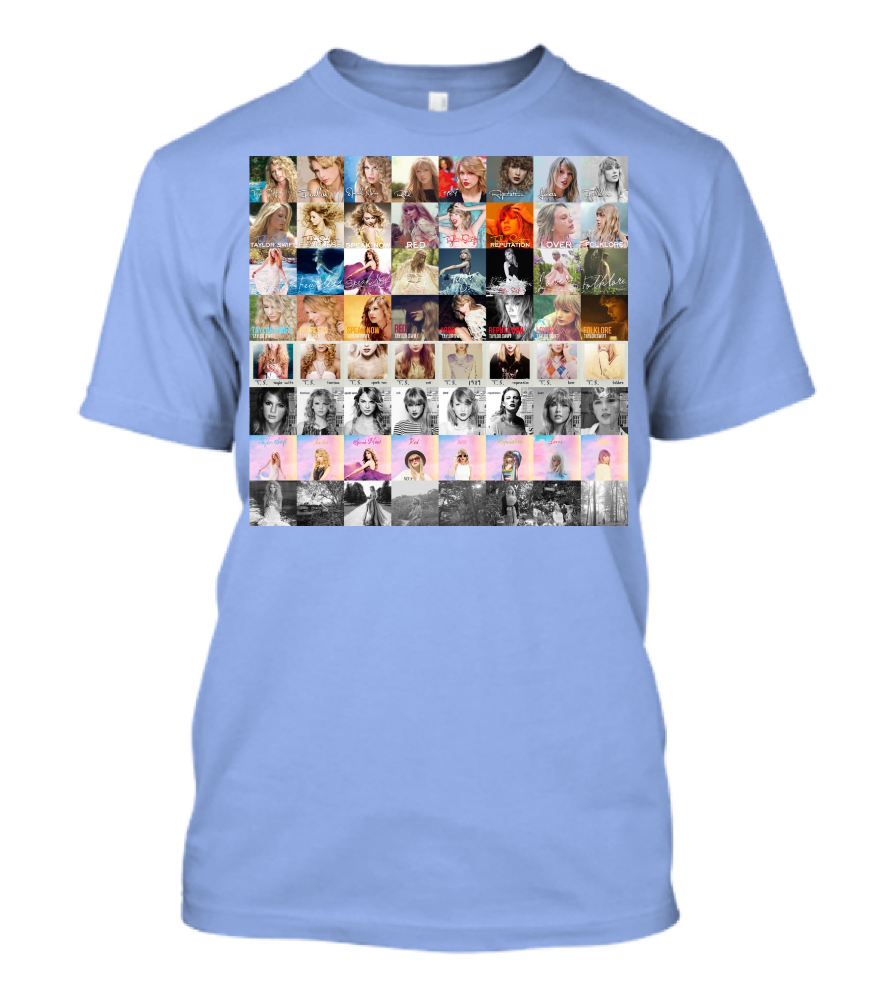 Taylor Swift Album Covers Through Each Era's T-Shirt