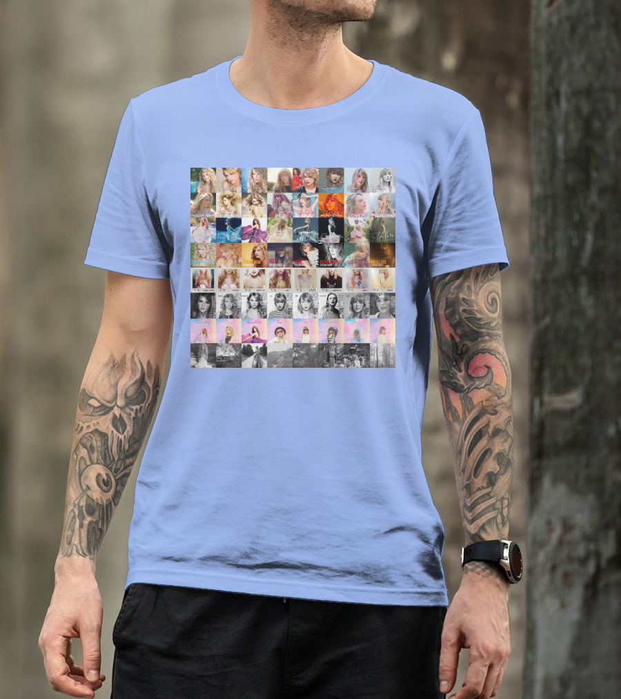 Taylor Swift Album Covers Through Each Era's T-Shirt