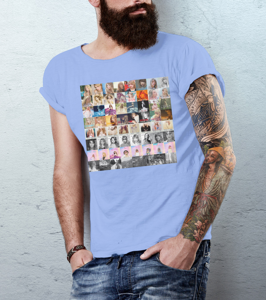 Taylor Swift Album Covers Through Each Era's T-Shirt
