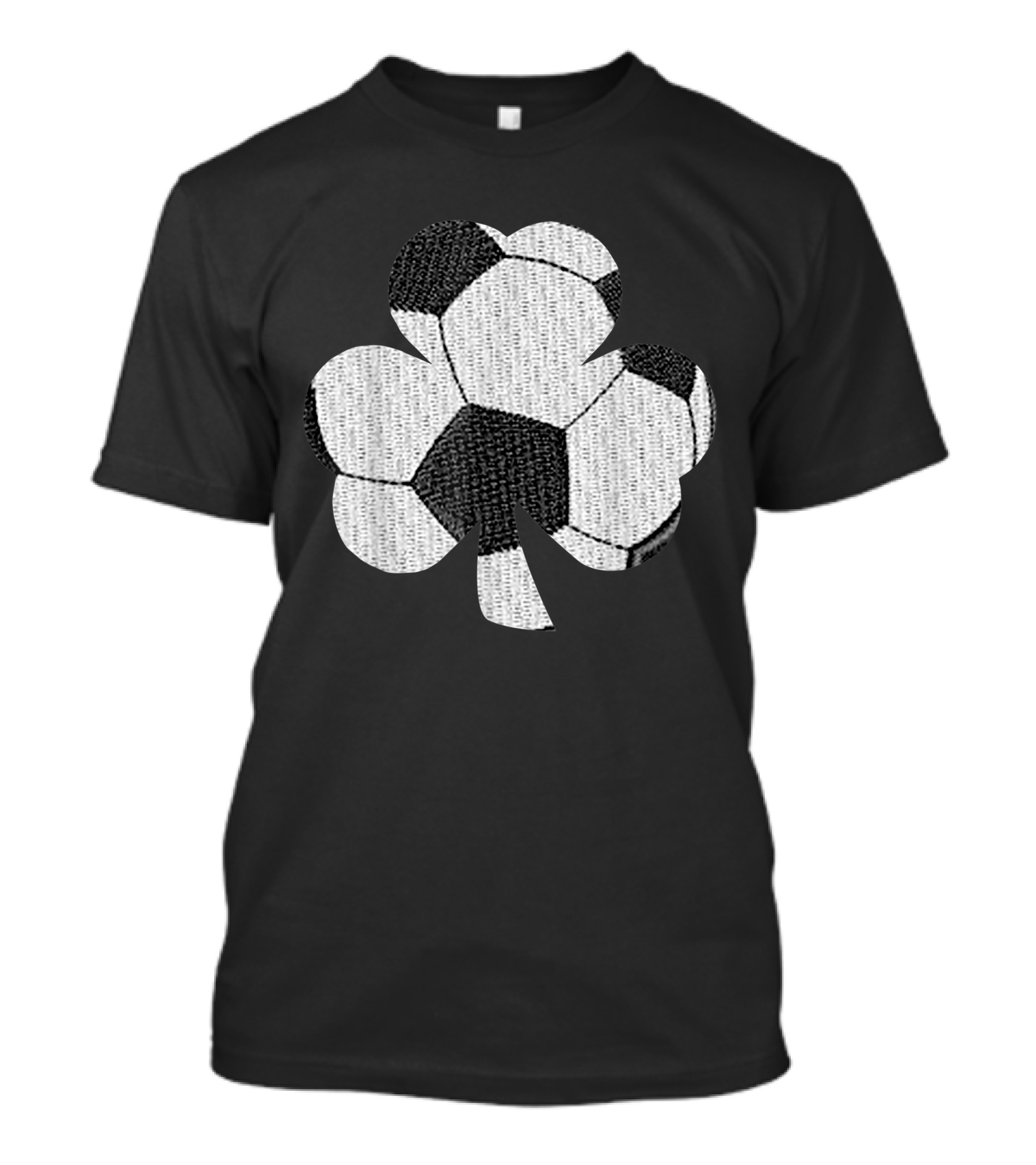 Soccer Shamrock Play Sport St. Patrick's Day Irish Soccer Ball Clover T-Shirt
