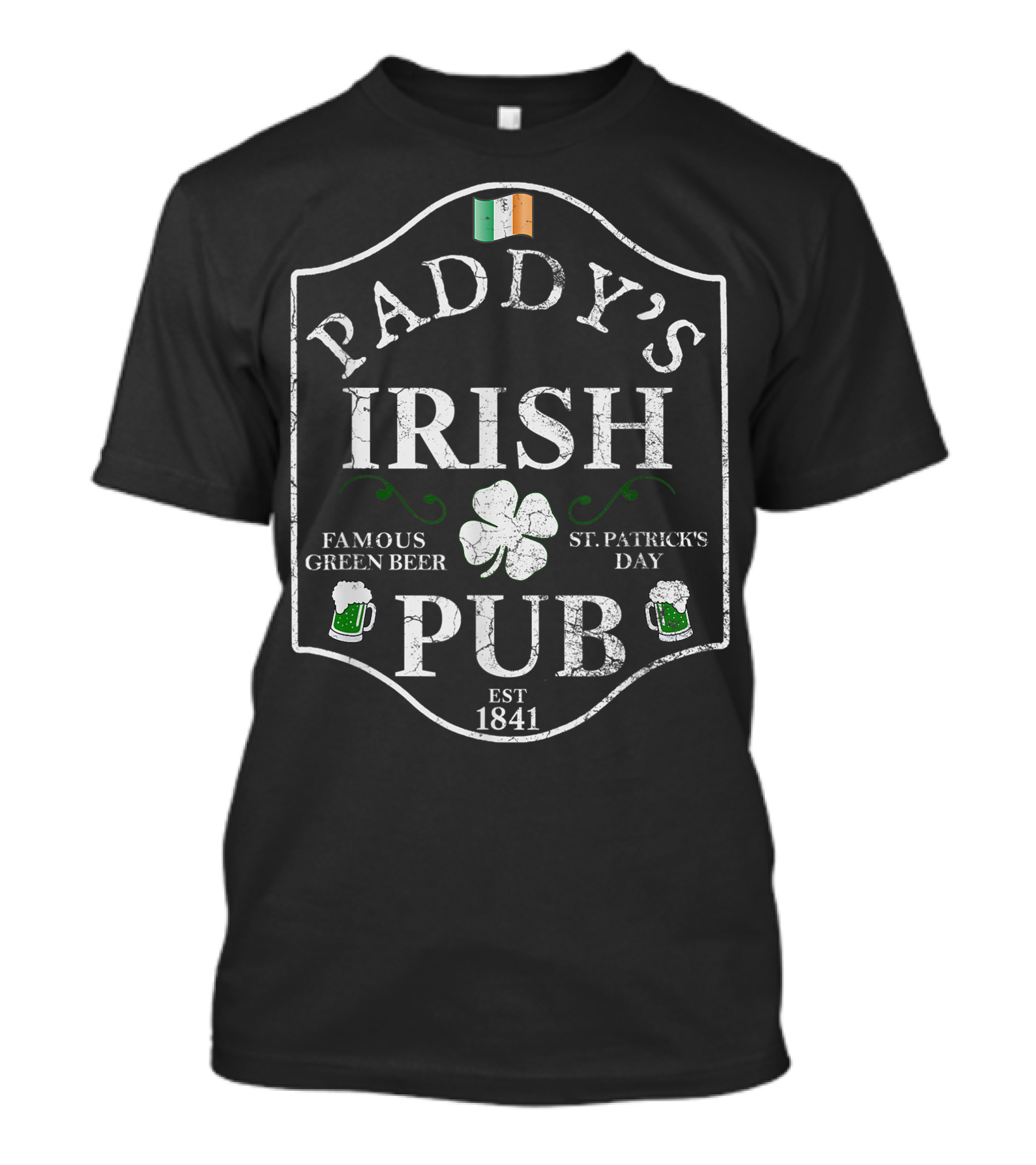 Paddy's Irish Pub Famous Green Beer St. Patrick's Day Est 1841 T-Shirt