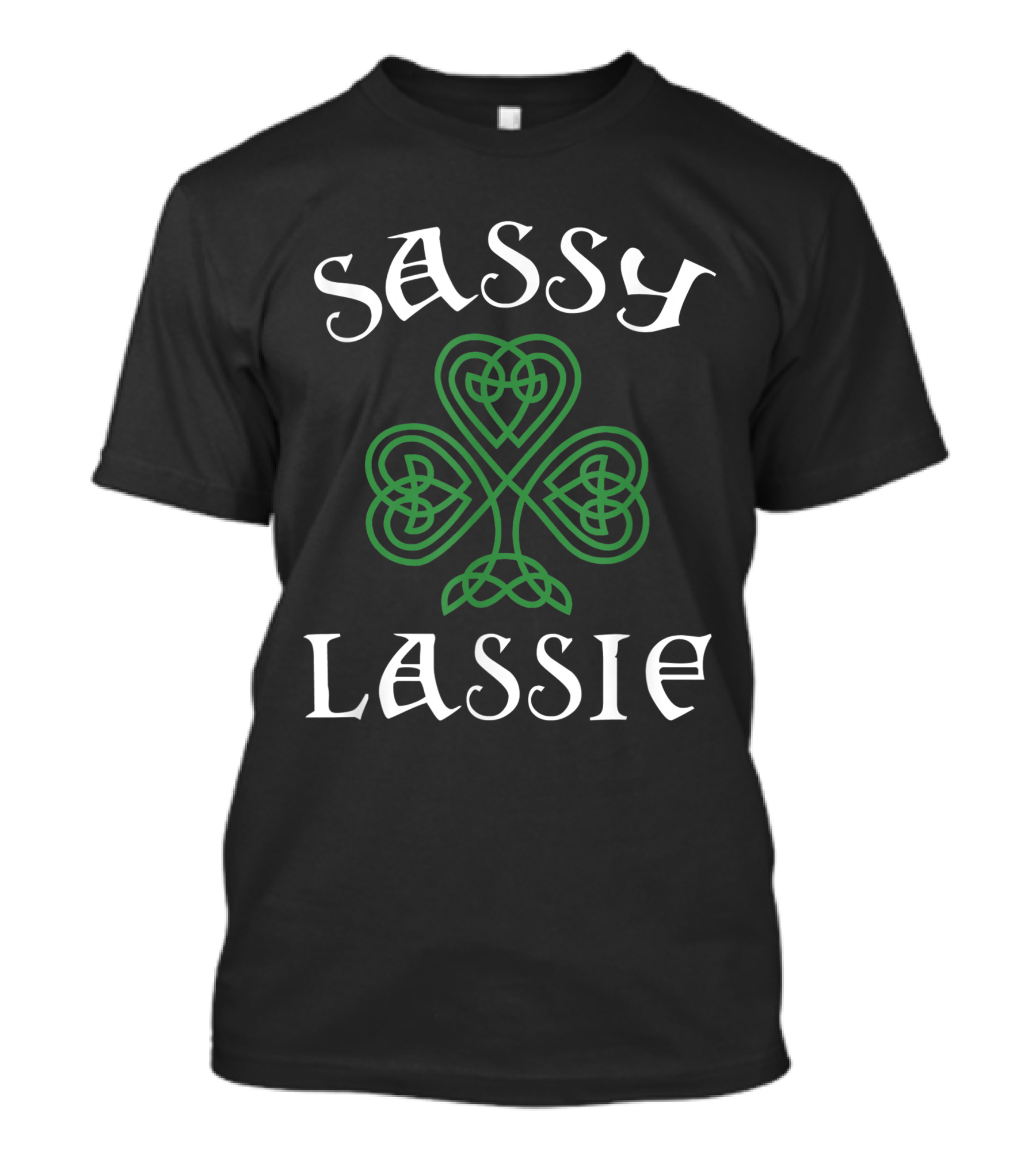 Sassy Lassie Celtic Shamrock St. Patrick's Day Irish Pub Crawl T-Shirt