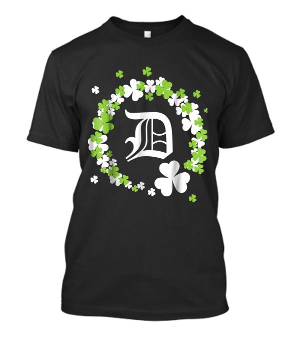 St. Patrick's Day Detroit Shamrock D Corktown T-Shirt