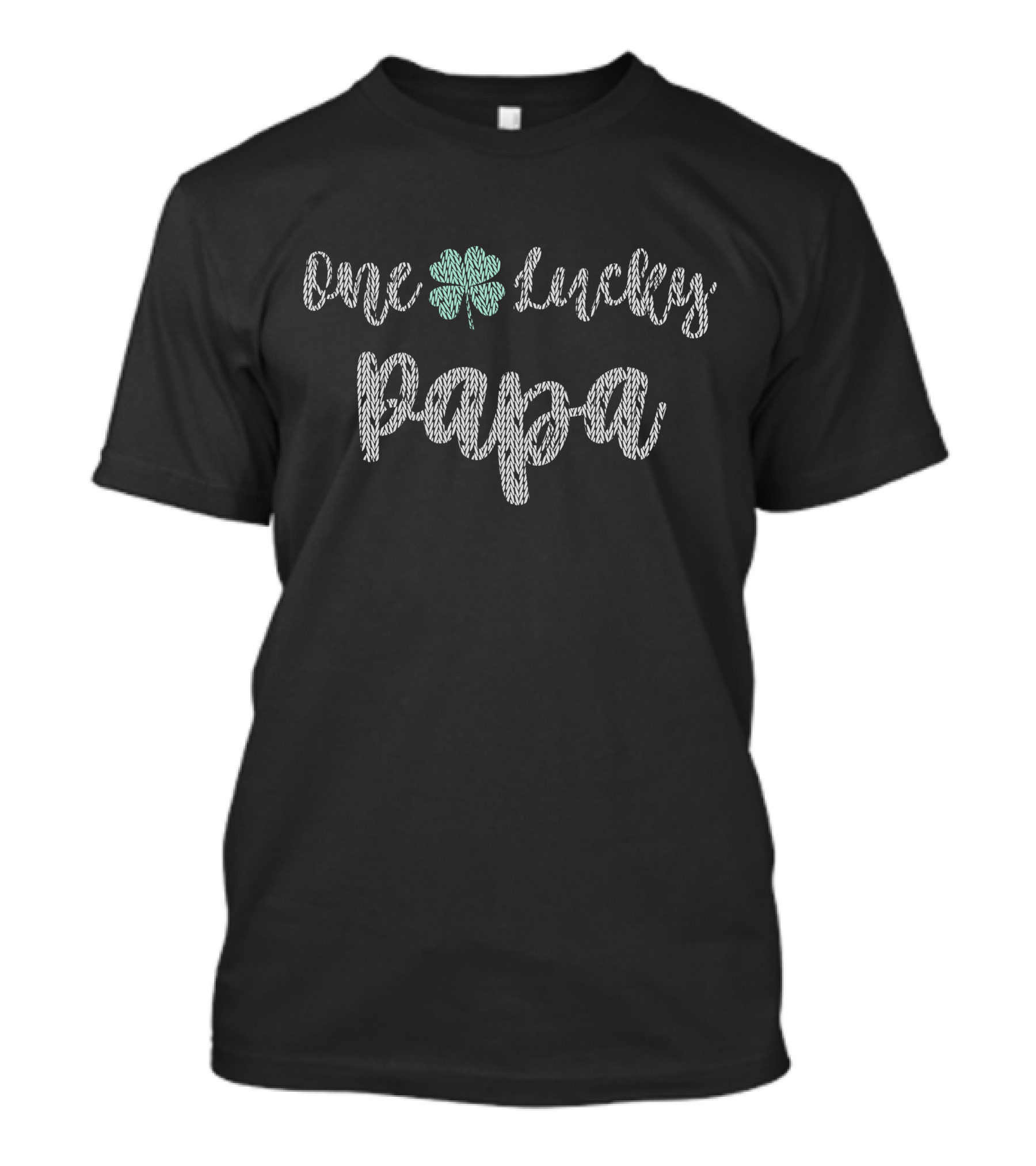 One Lucky Papa Father's Day Clover T-Shirt