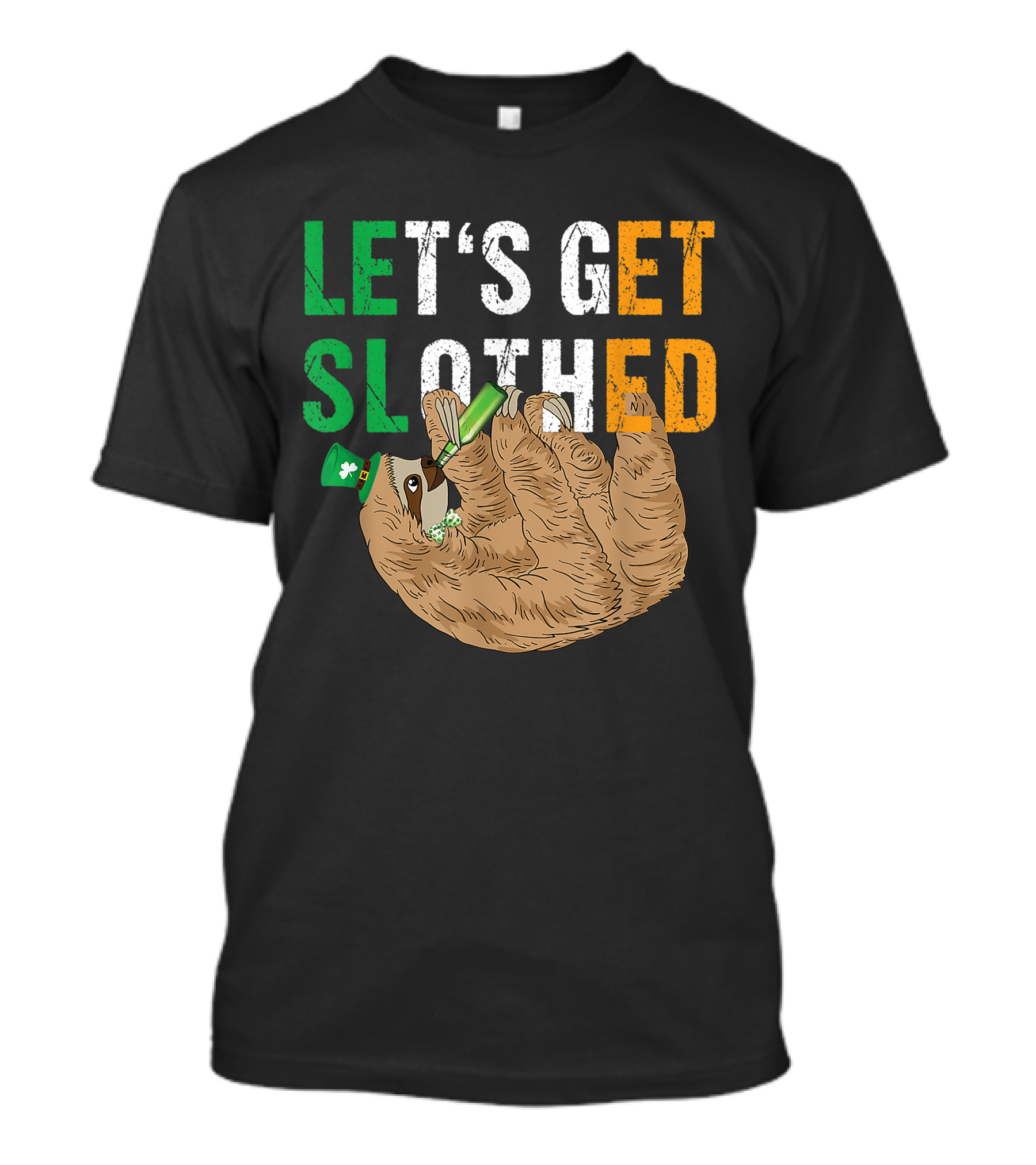 Let's Get Slothed Irish Sloth Drinking On St. Patrick's Day T-Shirt