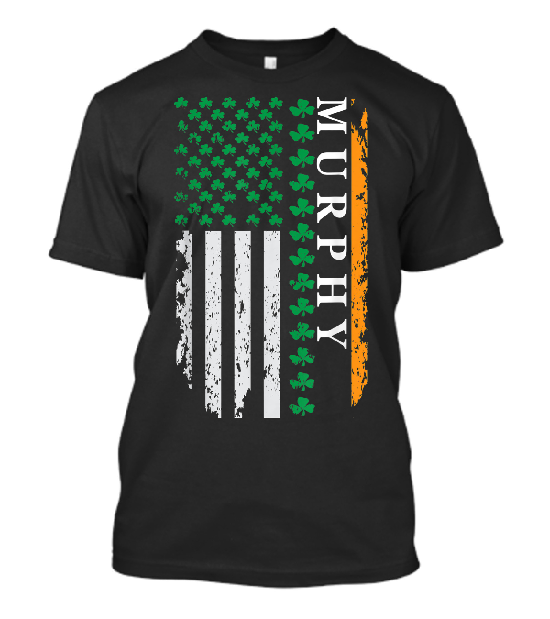 Murphy Shamrock USA Flag St. Patrick's Day T-Shirt