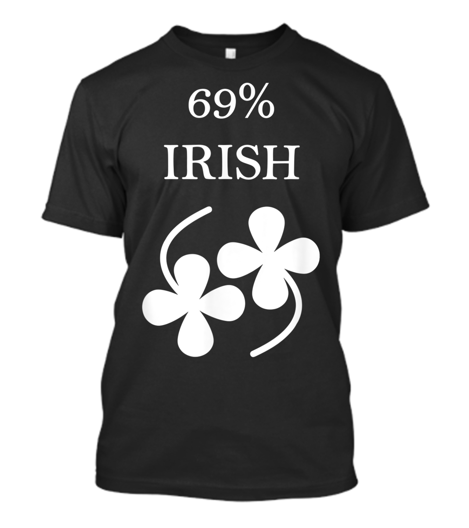 69 Percent Irish Shamrock Pair T-Shirt