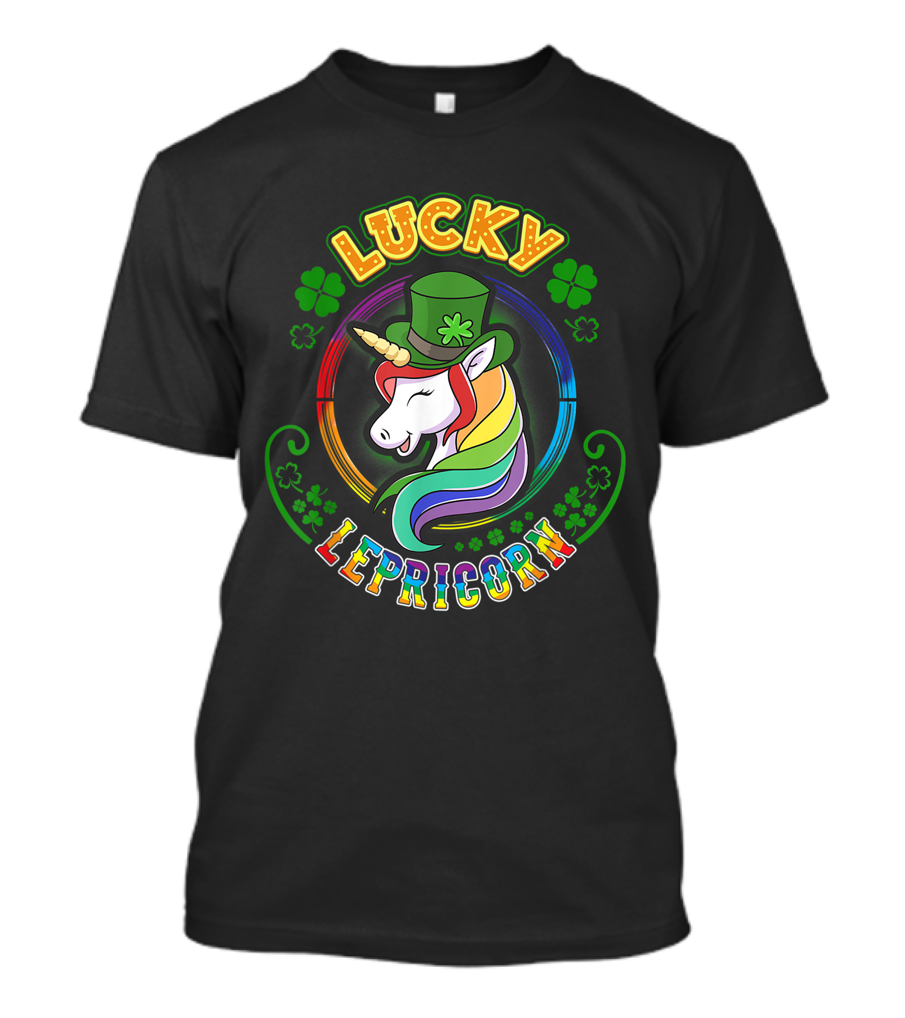 Lucky Lepricorn St. Patrick's Day Unicorn Leprechaun Girls Boys Kid T-Shirt