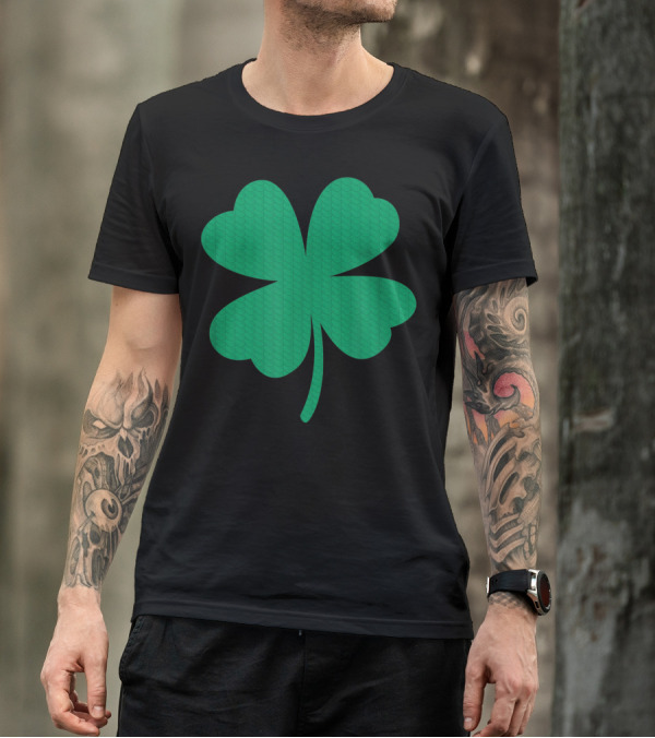 Hybrid St. Patrick's Day Irish Clover Scale T-Shirt