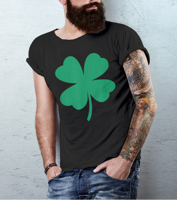 Hybrid St. Patrick's Day Irish Clover Scale T-Shirt