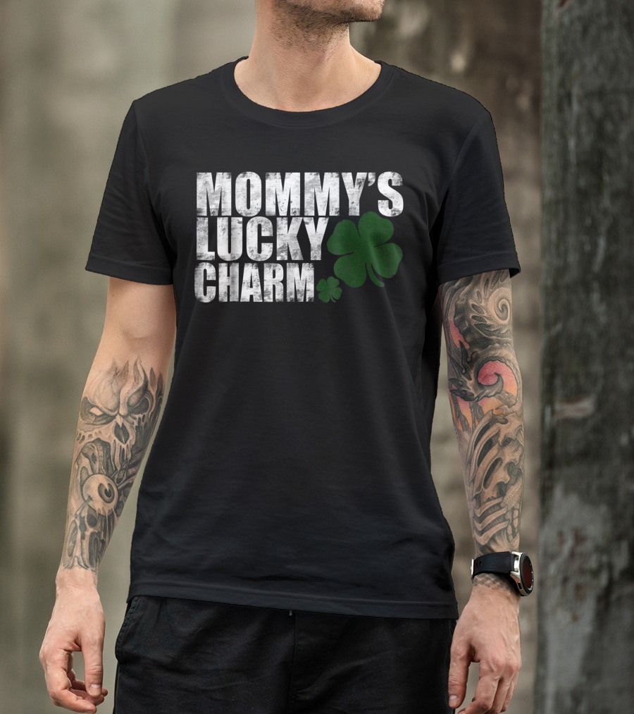 Mommy's Lucky Charm Toddler St. Patrick's Day Shamrock T-Shirt