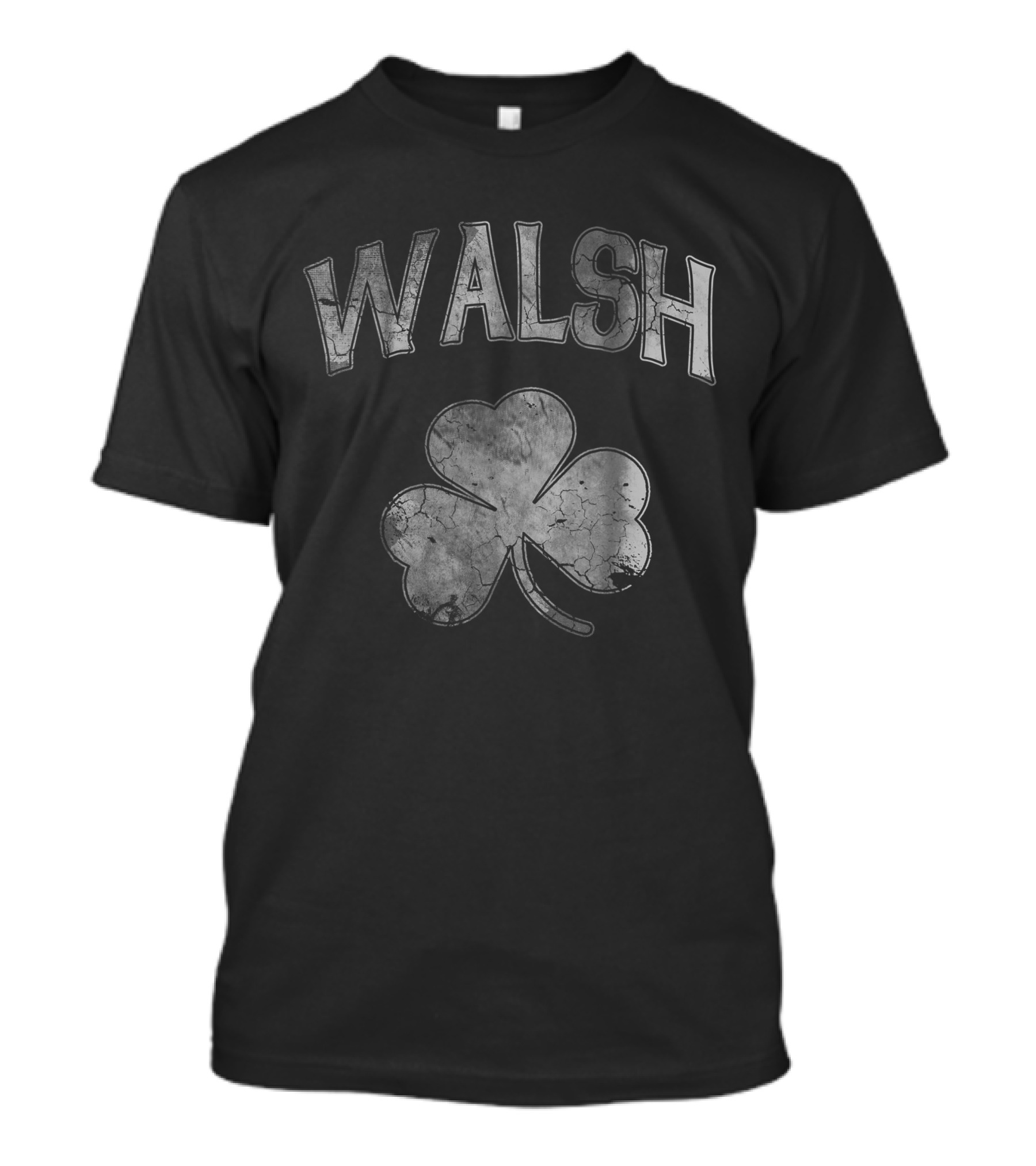 Walsh Irish Family Surname Shamrock T-Shirt
