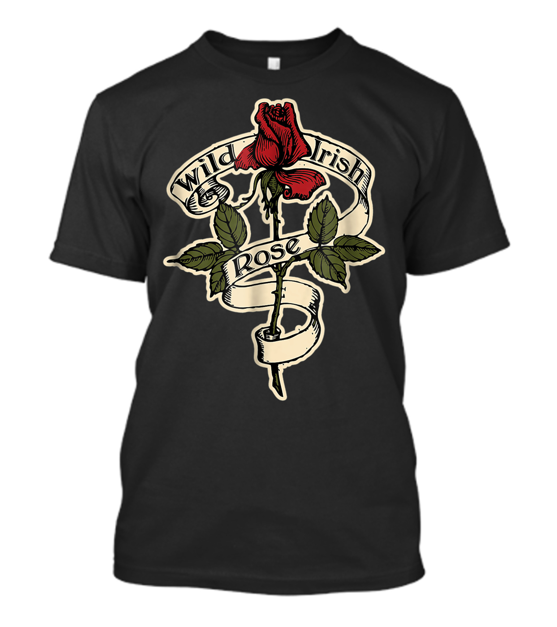 Wild Irish Rose Celtic Floral Emblem T-Shirt