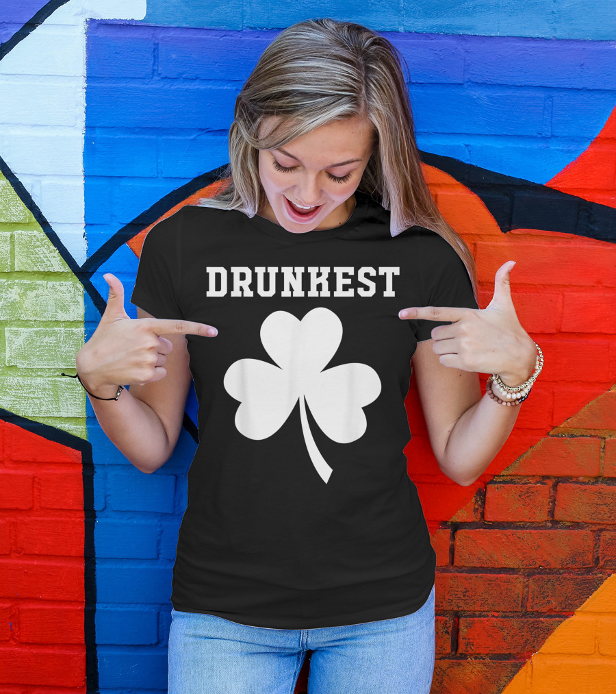 St. Patrick's Day Drunkest Shamrock T-Shirt