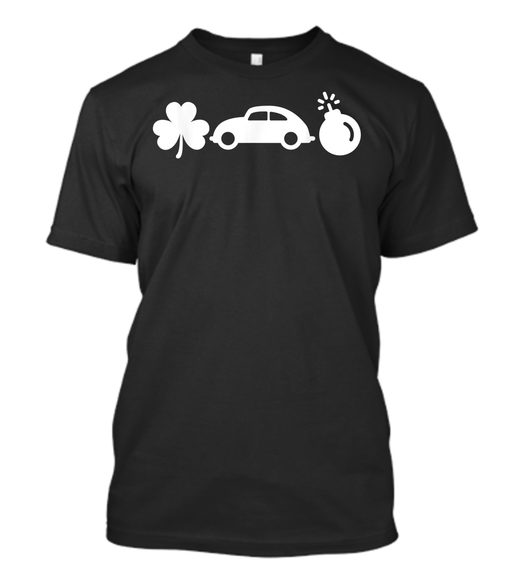 Shamrock Car Explosion St Patricks Day Pub Crawl T-Shirt