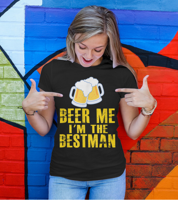 Beer Me I'm The Bestman St. Patrick's Day Wedding Men T-Shirt
