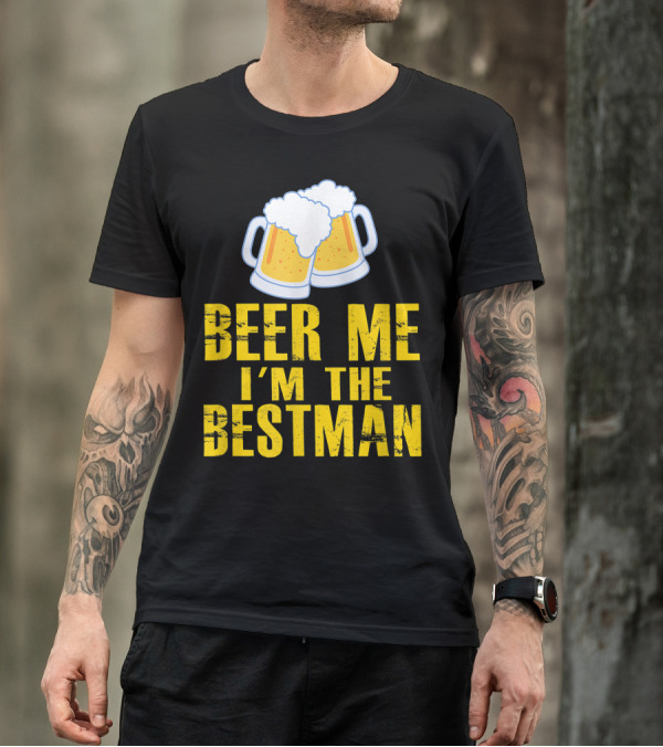Beer Me I'm The Bestman St. Patrick's Day Wedding Men T-Shirt