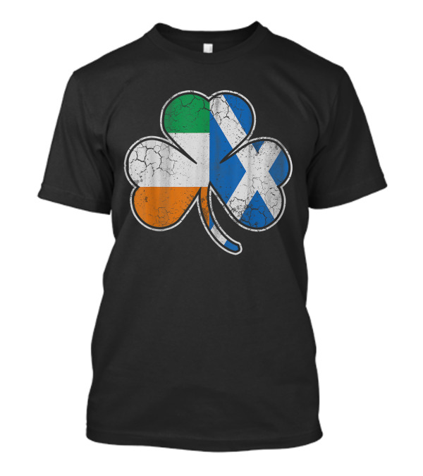 Scotch Irish Shamrock Scottish Flag Combo T-Shirt