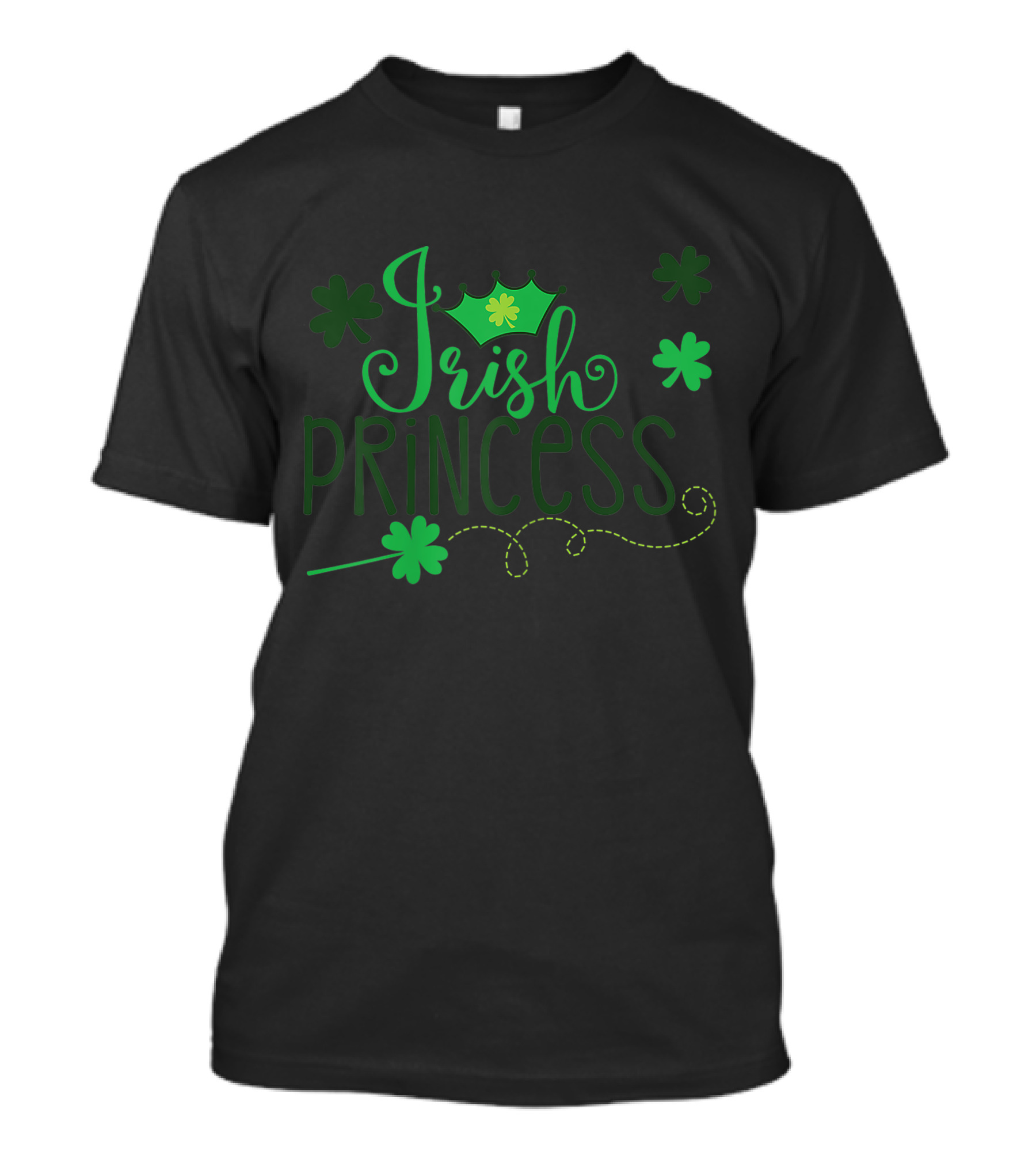 Irish Princess Crown Shamrocks T-Shirt