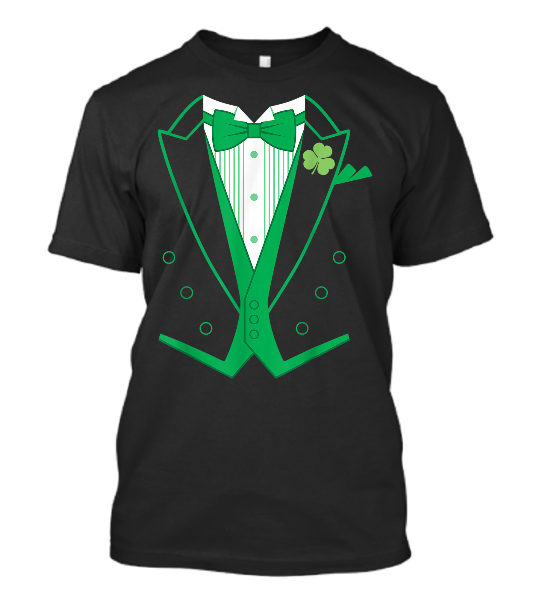 Irish Green Clover Tuxedo St. Patrick's Day T-Shirt