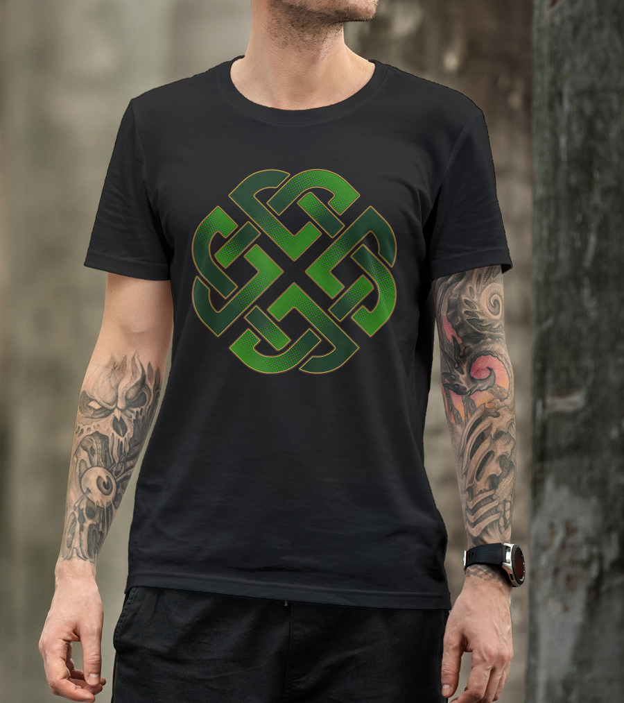 Emerald Green Celtic Gaelic Knot T-Shirt