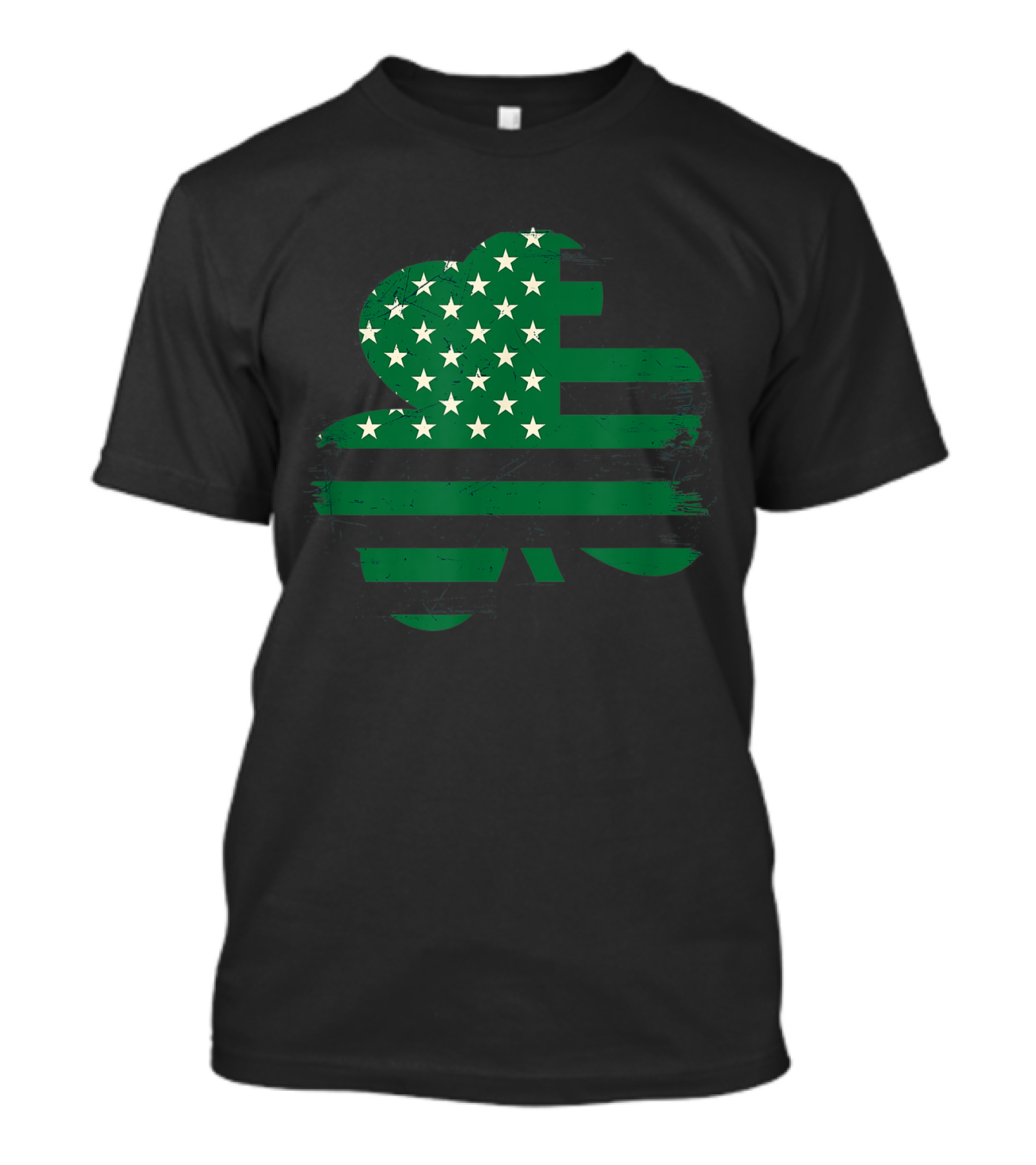 Irish American Flag Shamrock T-Shirt