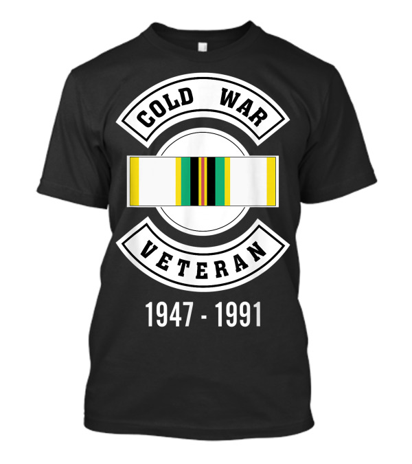 Cold War Veteran 1947 1991 Vintage Ribbon T-Shirt