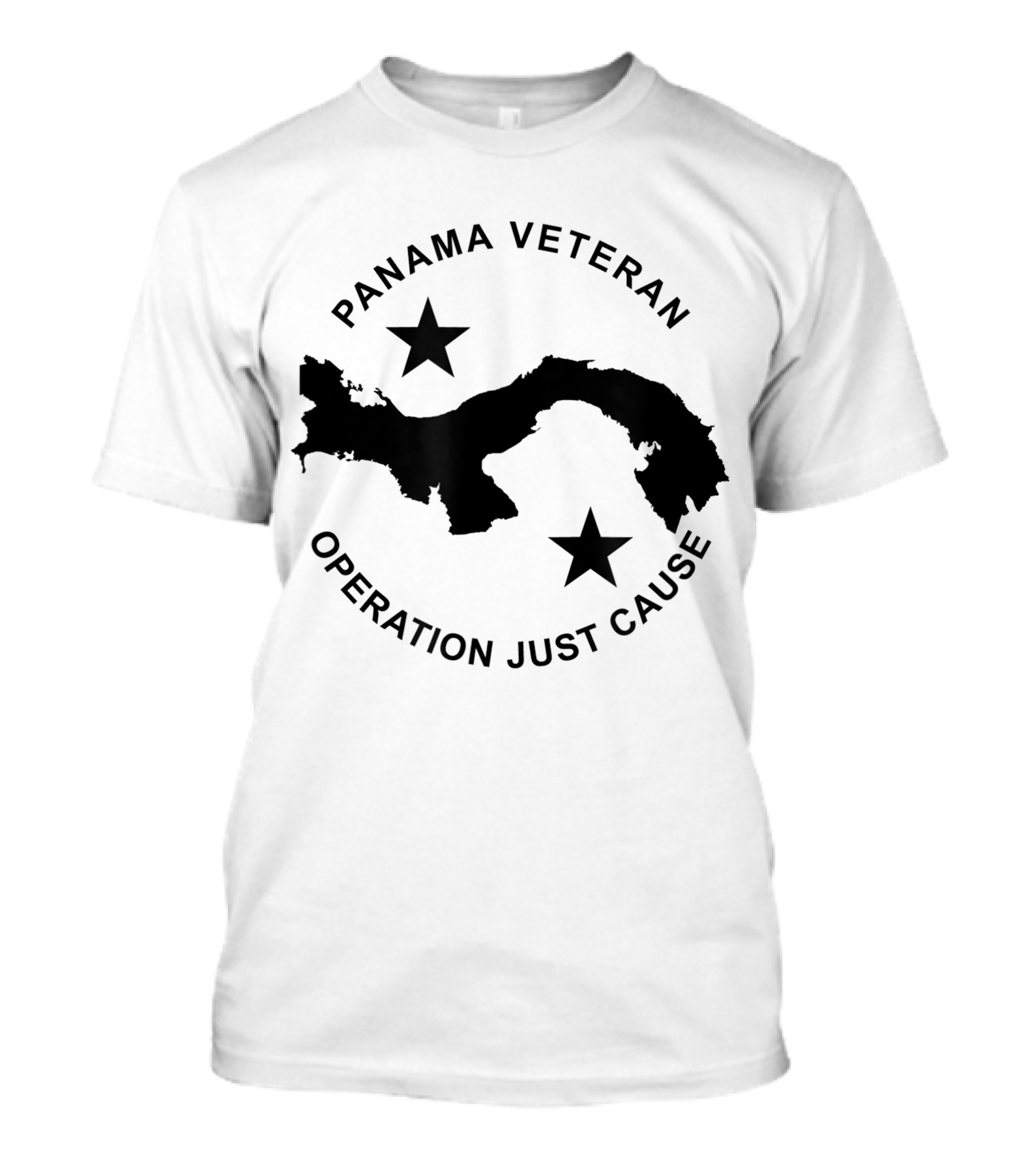 Panama Veteran Operation Just Cause Map And Stars T-Shirt