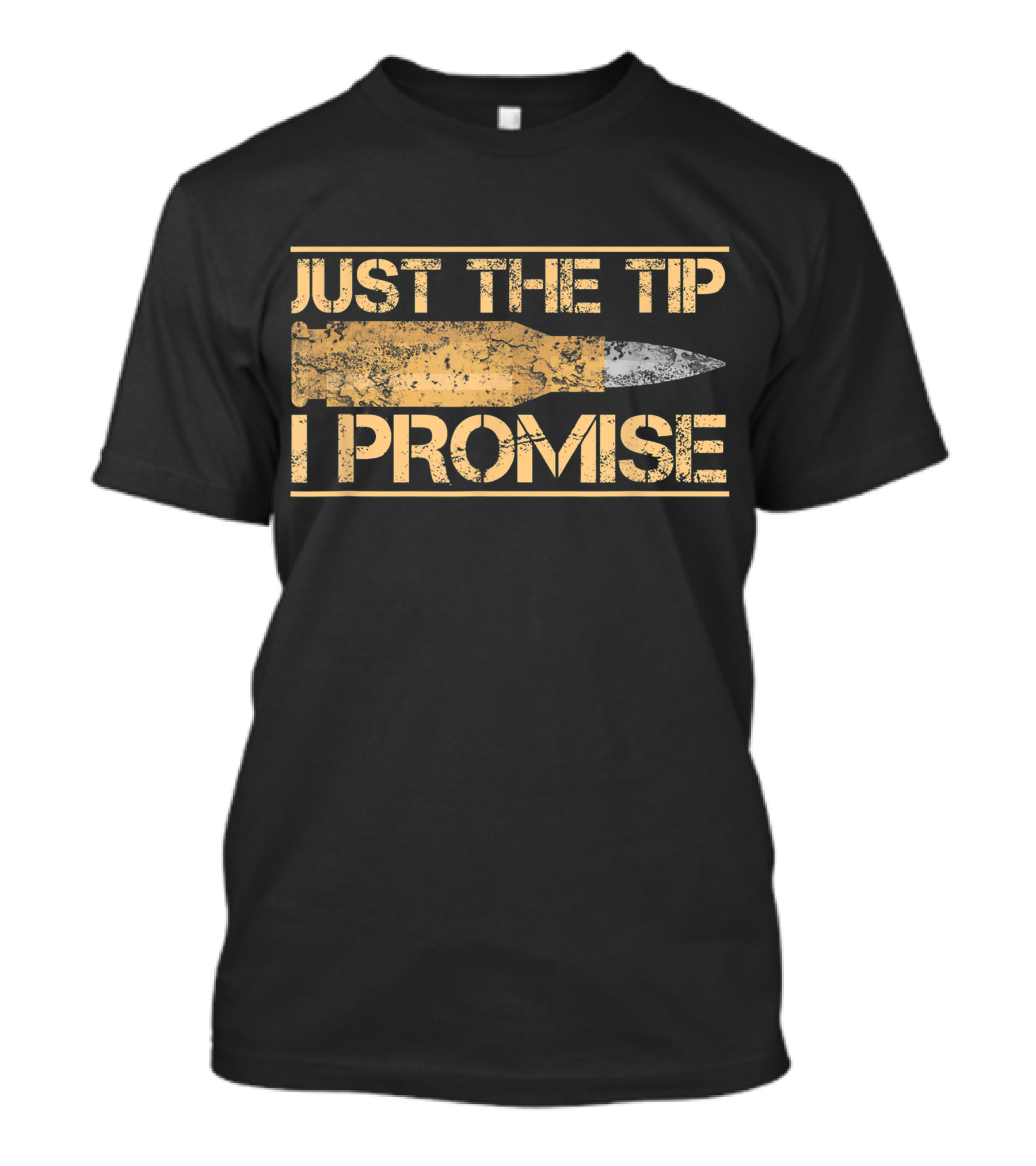 Just The Tip I Promise Bullet Gun Owner Military Veteran T-Shirt