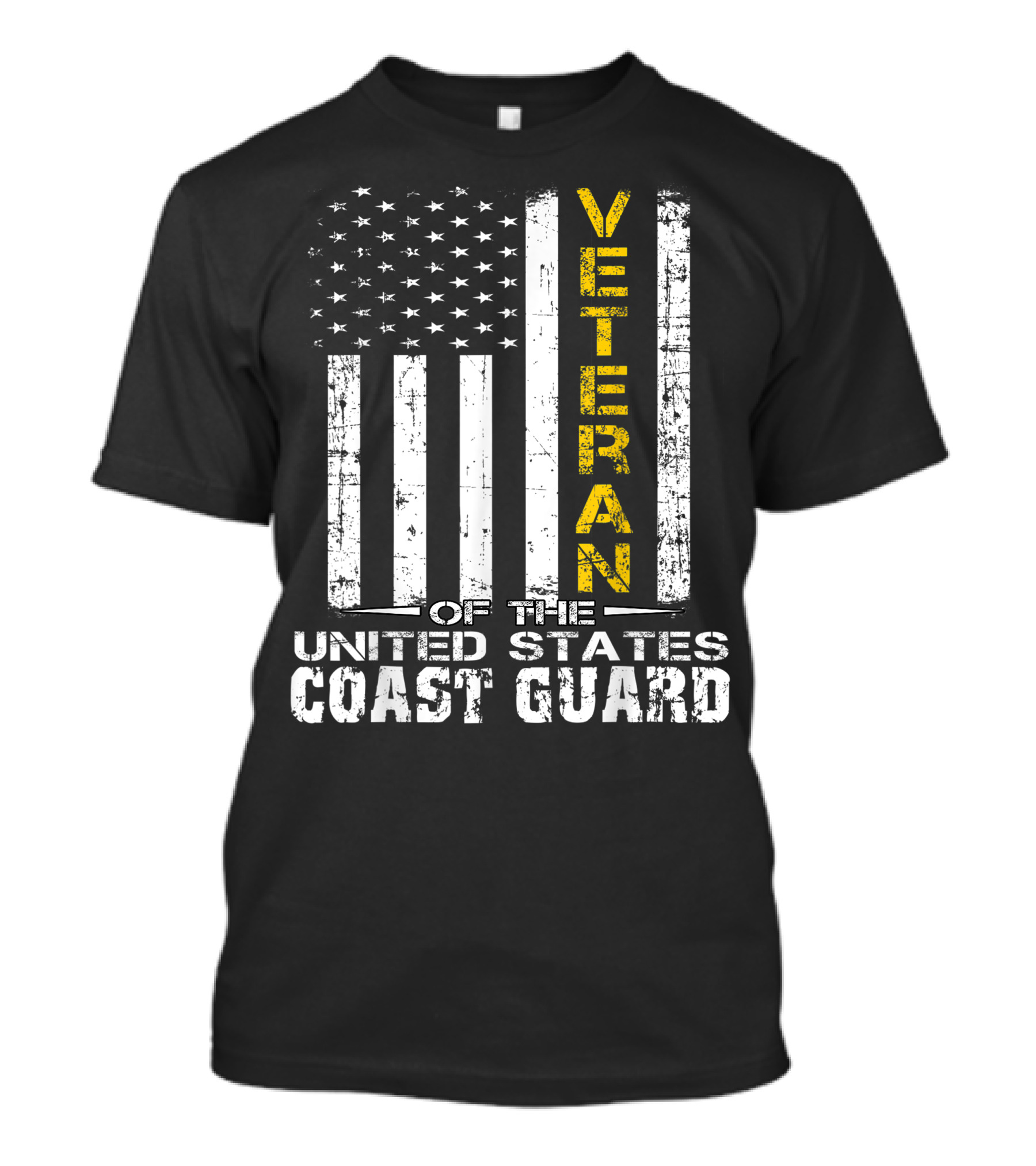 Veteran United States Coast Guard American Flag T-Shirt