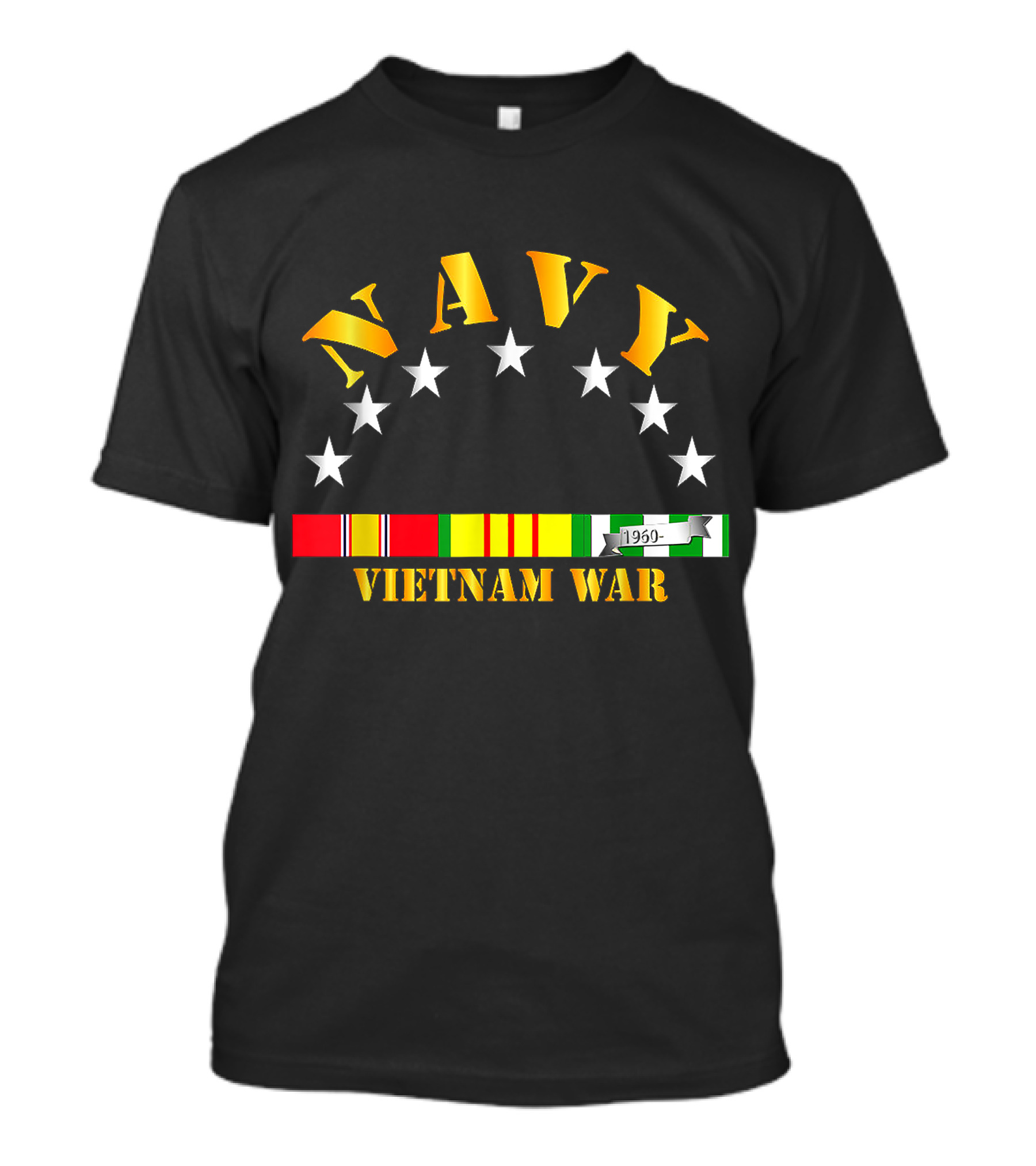 Navy Vietnam War 1959 Veteran Stars T-Shirt