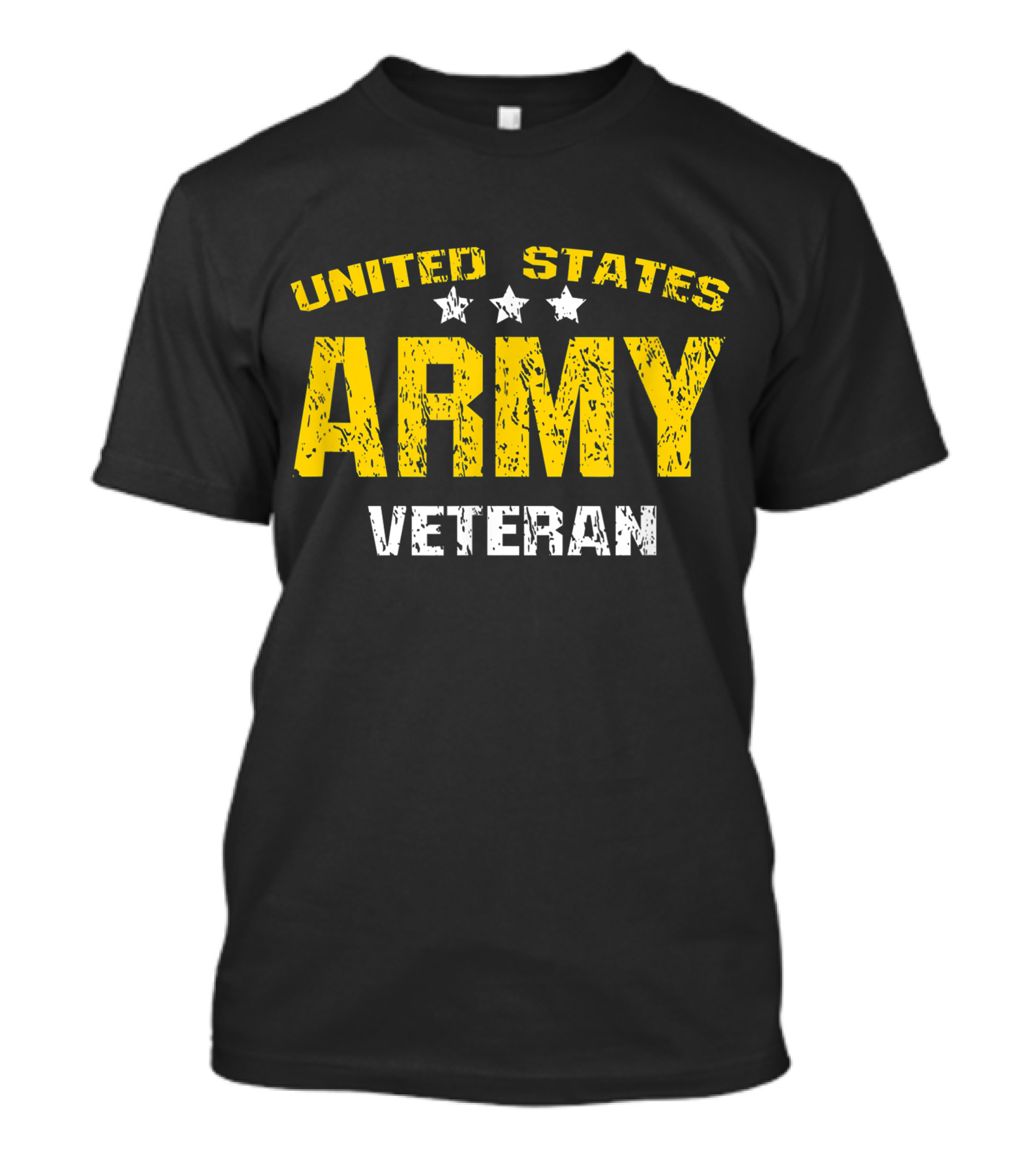 United States Army Veteran Faded Stars Patriotic Pride T-Shirt