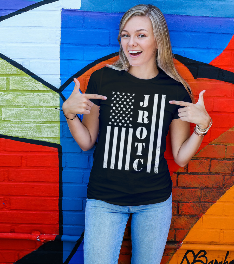 JROTC American Flag Veteran T-Shirt