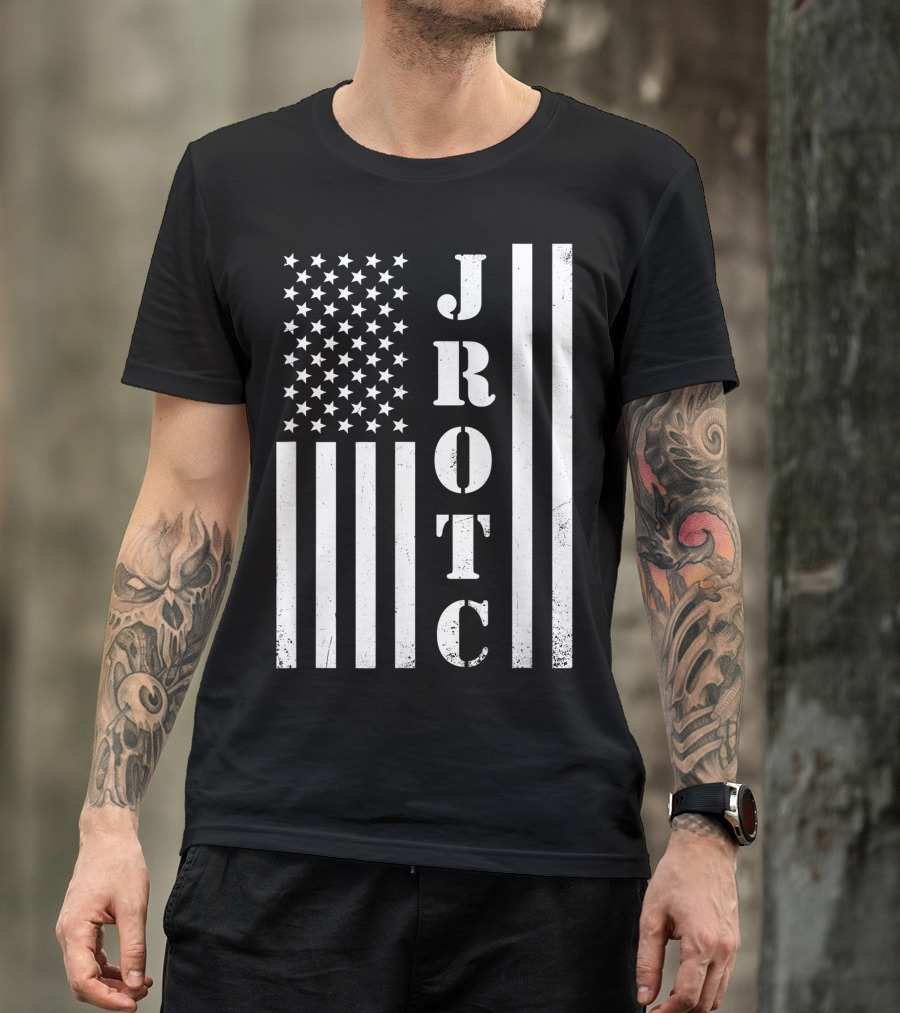 JROTC American Flag Veteran T-Shirt