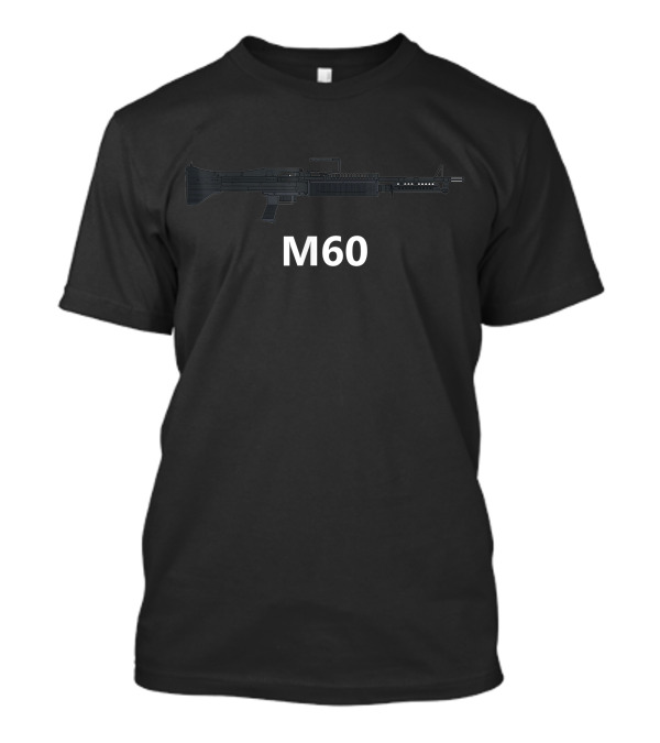 M60 Machine Gun Firearms American Military Vietnam Veteran T-Shirt