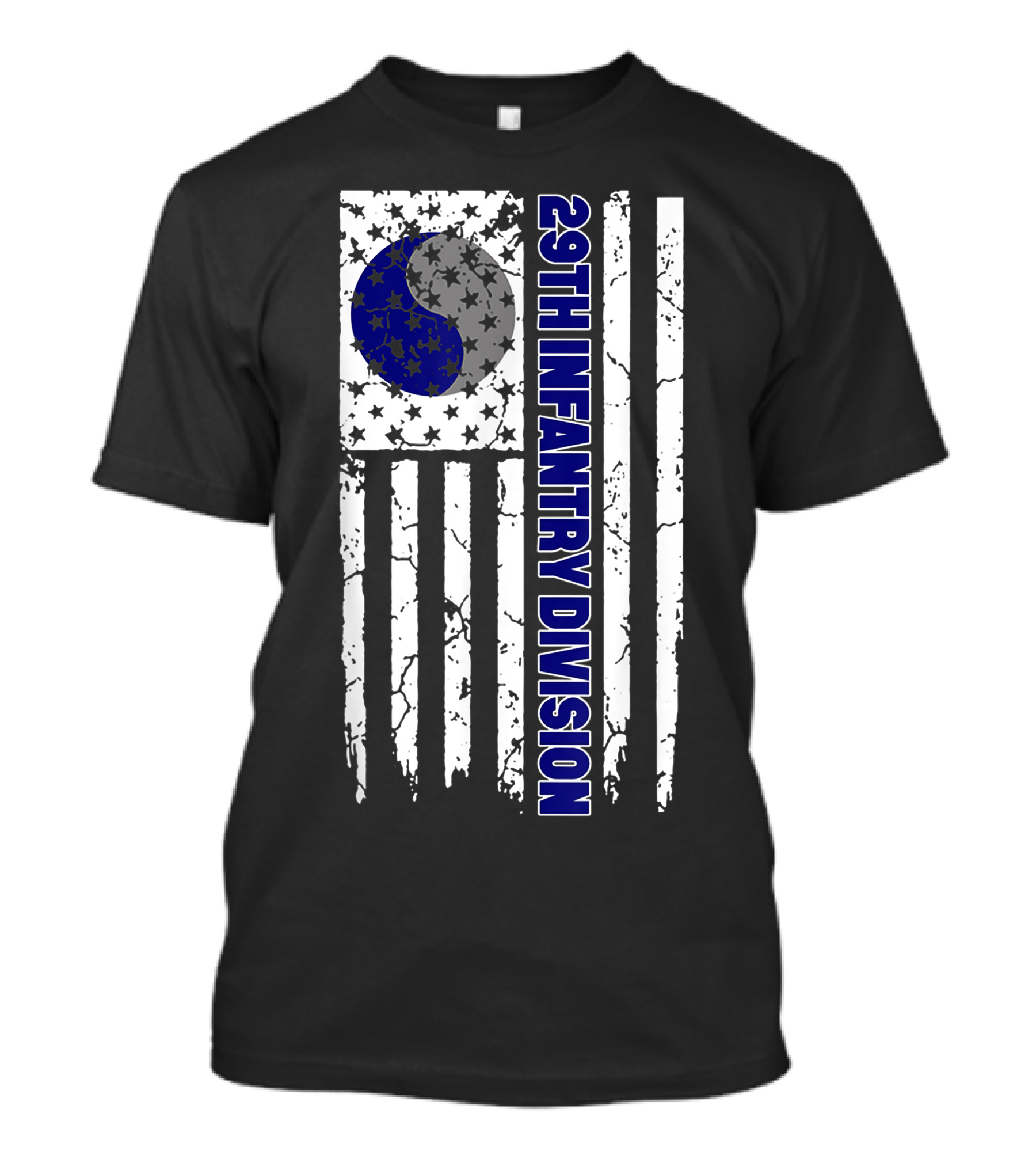 29th Infantry Division American Flag Veteran T-Shirt