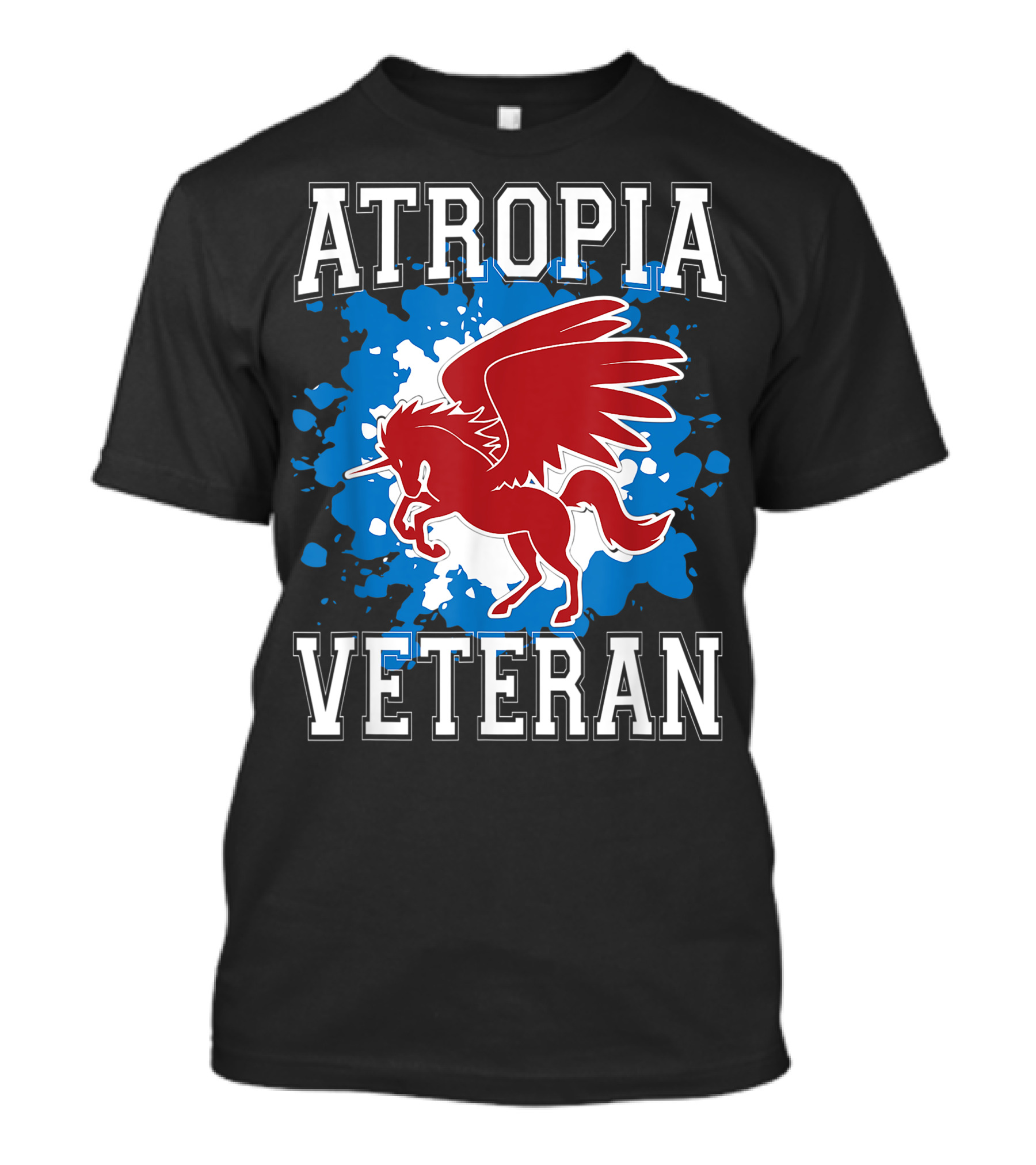 Atropia Veteran 4Th Of July Unicorn DD 214 Patriotic T-Shirt