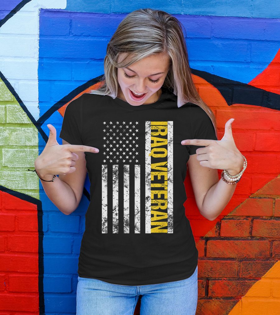 Iraq Veteran United States Flag T-Shirt