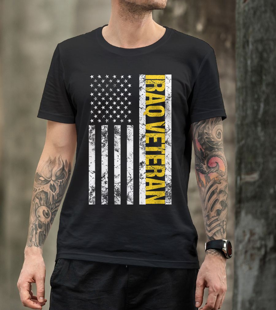 Iraq Veteran United States Flag T-Shirt