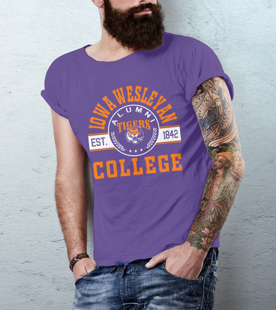 Iowa Wesleyan College Alumni Tigers Est. 1842 T-Shirt